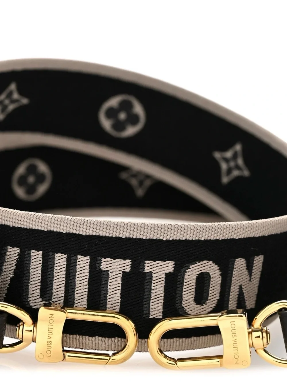 Louis Vuitton Jacquard Diane Shoulder Strap Black Ivory